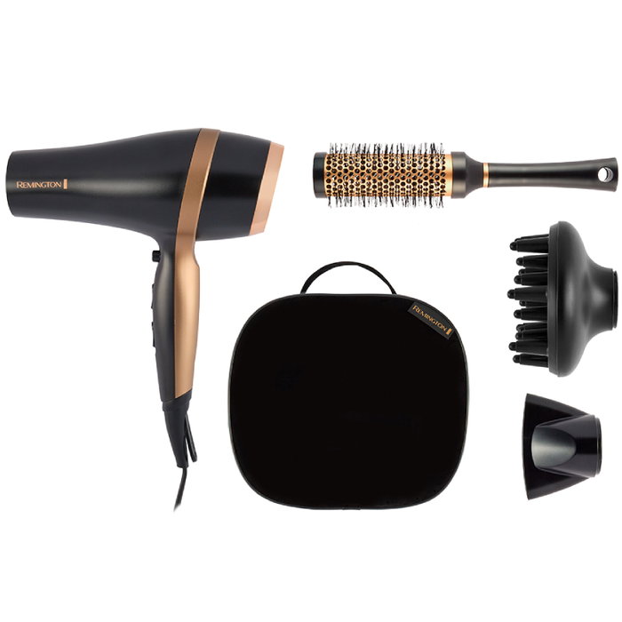 Remington Salon Smooth Gift Set Secador 2100W Negro Remington Salon Smooth Gift Set Secador 2100W Negro